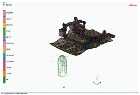 用Adams-Marc協(xié)同仿真對車輛極端負載狀況進行仿真(圖4) 用Adams-Marc協(xié)同仿真對車輛極端負載狀況進行仿真(圖4)
